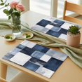 thumbnail image 3 of Navy Blue Black Placemats Set of 4 Ombre Modern Abstract Place Mats Table Mats Kitchen Dining Home Outdoor Party Table Decoration, 3 of 9