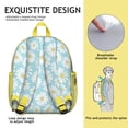 thumbnail image 4 of Sunny Daisy Print Ergonomic Backpack - Spine-Friendly Design & Adjustable Straps (Vintage, Wildflower, Spring), 4 of 5