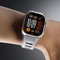 thumbnail image 4 of VeveXiao Luxury Designer Rugged Band for Apple Watch Ultra Band 49mm 45mm 44mm 42mm, Silicone Strap Waterproof Replacement Band for iWatch Ultra 2 Series 9 8 7 6 5 4 3 2 1 SE, 4 of 5