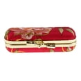 thumbnail image 1 of kusrkot 2 Pieces Embroidered Brocade Case Holder With Mirror,Chinese Traditional Flower, 1 of 9