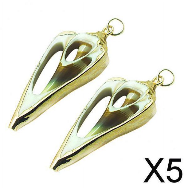 5x 2 Piezas de Pendientes de Janthina con Forma de Dorada, Material para Accesorios de Joyería, Joyería Elegante Y Bonita a La Moda 5 piezas