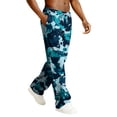 thumbnail image 4 of Dwelliawo Men's Camo Sweatpants Relaxed Fit Loose Drawstring Elastic Waist Running Lounge Trousers Athletic Pants with Pockets Sky Blue 2XL, 4 of 8