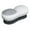 White, variant on Laundry Stain Brush Two-Side Soft Bristle Scrub Brush,Silicone Surface, for Shoes, Clothes, Underwhere & Fabric Cleaning