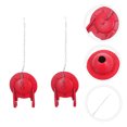 thumbnail image 2 of OUNONA 2 Pcs Flapper de Toilette Circulaire Rouge Fournitures de Remplacement pour Gestionnaires d'Hôtel, 2 of 5