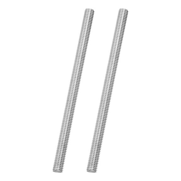Uxcell 2Pack M6x100mm 316 Stainless Steel Fully All Threaded Rod Studs, 1mm Pitch