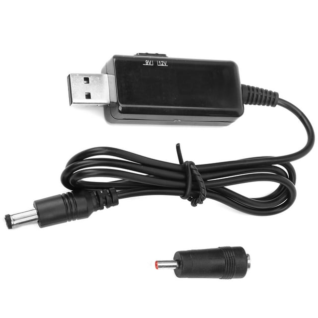 Câble Rehausseur, Affichage Numérique Réglable 5521m, Cordon de Routeur Power Bank, USB vers DC Step-Up pour Modems Optiques, Appareils Ménagers, Routeurs Sans Fil, Voiture