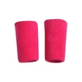 thumbnail image 1 of Terry Cloth 2 Pair ( 4 pieces ) Wristbands, Long Hot Pink, 1 of 2