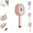 Pink-Enhanced, variant on Electric Spray Air Cushion Massage Comb, Rechargeable Steam Hair Brush with Fine Mist Spray, Detangling and Hair Smoothing Tool
