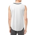 thumbnail image 2 of Hat and Beyond Men's Button Down Sleeveless Baseball Jersey Softball Tank Top, 2 of 6