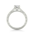thumbnail image 3 of Eloya Jewel 1.49 Ct Round Cut Moissanite Ring - 14K White Gold Plated Engagement Ring - Elegant Proposal Ring for Her - Ideal Gift for Birthdays or Special Moments - Classic Jewelry for Her, 3 of 3