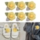thumbnail image 1 of Paquete de 6 piezas , apliques, adornos florales, 6,5 cm, adorno , decoración, insignia , artesanía, disfraz, BLESIY flores de fieltro, 1 of 8