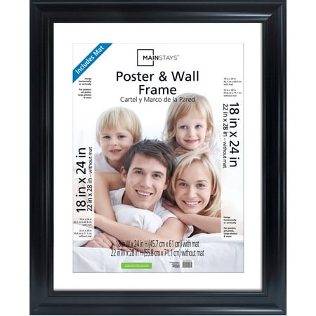 Mainstays 22x28 Matted To 18x24 Wide Poster And Picture Frame