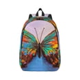 thumbnail image 2 of Rocae Oil Painting Beautiful Butterfly for Durable Canvas Backpack Leisure Large Bag Travel Rucksack Multi-function Backpack Medium, 2 of 8
