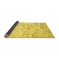 thumbnail image 2 of Ahgly Company Indoor Rectangle Solid Yellow Modern Area Rugs, 2' x 5', 2 of 4