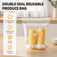 thumbnail image 2 of 2025 Upgraded Reusable Food Storage Bags - BPA-Free, Double Seal Fresh-Keeping Bags for Fruits, Vegetables & Freezer (11 * 11 inches（15pcs）), 2 of 8