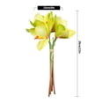 thumbnail image 2 of Worallymy 4 piezas de flores de orquídeas artificiales para bodas fiestas orquídeas falsas centros de mesa flores de tela de seda verde Worallymy JD735806643, 2 of 7