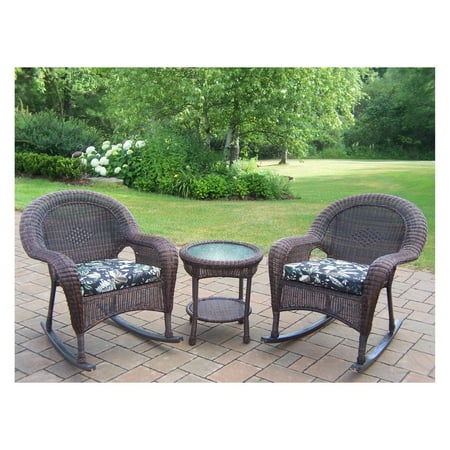 Oakland Living All Weather Wicker Rocker Set