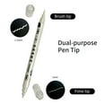 thumbnail image 3 of 6 Colors Metallic Marker Pens 1-2mm Brush Pens Markers for, 3 of 8