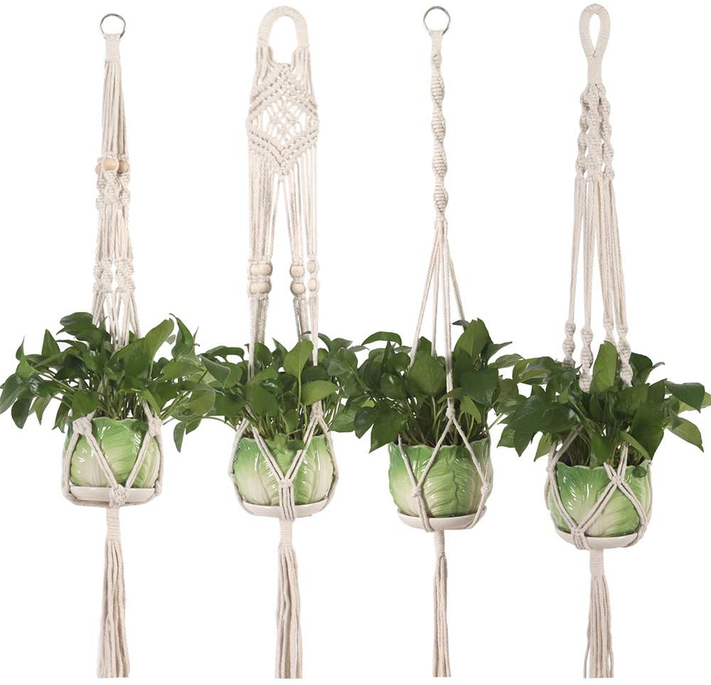 Macrame Plant Hanger Hanging Basket Cotton Rope Hanging Plants Holder