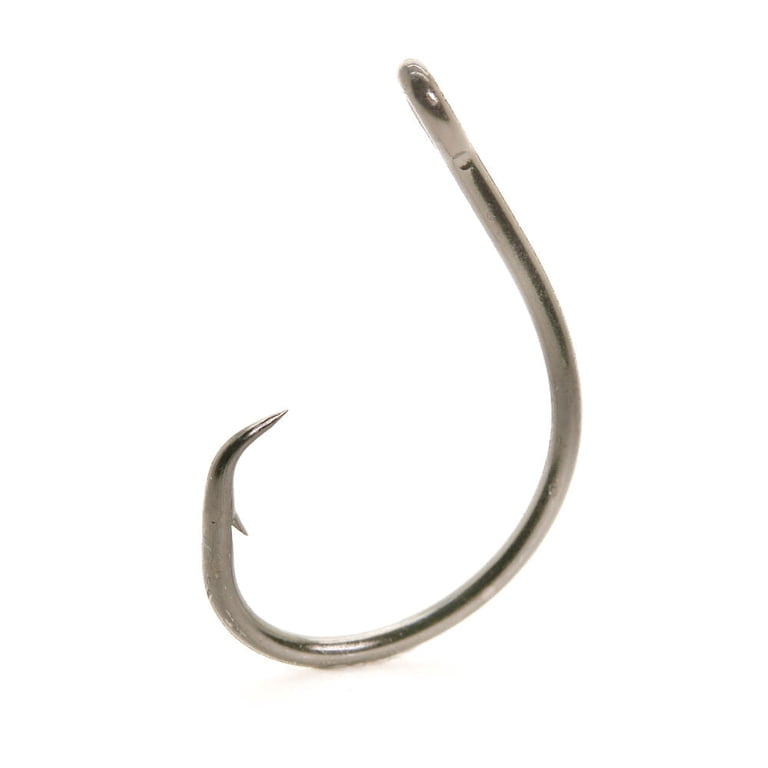 1 0 circle fishing hooks Epic Shark Hook | | 16/0 to 20/0 The offset point and swept back eye help set the hook in the fishes lip rather than the inside of their mouth or gut Easy Catch and Release Mustad 39951NP-BN Circle Fishing Hooks