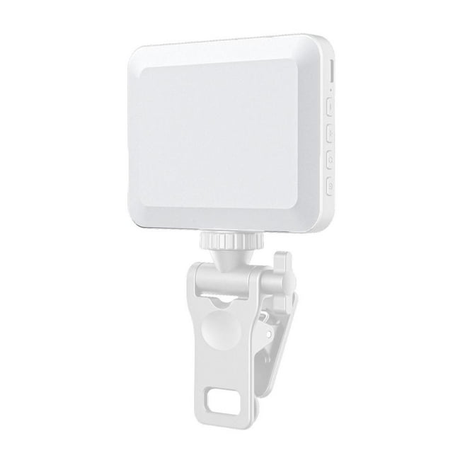 Feltree Rechargeable Clip-On LED Phone Light for Selfies & Videos, Adjustable 3 Modes with Warm & Cool Lighting, Laptop/Camera Compatible Video Conference Lighting