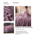 thumbnail image 4 of 1 Pack Fleece Throw Blanket for Couch, 39.37X27.56" Soft Plush Blanket, Super Soft and Warm Fluffy Throw Blanket, Fuzzy Soft Plush Wave Textured Blanket for Sofa Bedroom Living Room, 4 of 5