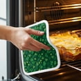 thumbnail image 3 of Green Shamrock Pot Holders for Kitchen Heatproof Potholder, 2 Pack St. Patrick's Day Spring Lucky Vintage Hot Pads Multipurpose Oven Pads Cloth Potholders Trivet for Cooking and Baking, 3 of 8
