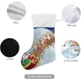 thumbnail image 3 of GZHJMY Santa Claus Flying in His Sleigh Christmas Stockings 1PCS, Large Xmas Stockings Gift Decorations and Party Supplies,Used for Fireplace Decoration Socks Christmas Tree Decoration, 3 of 7