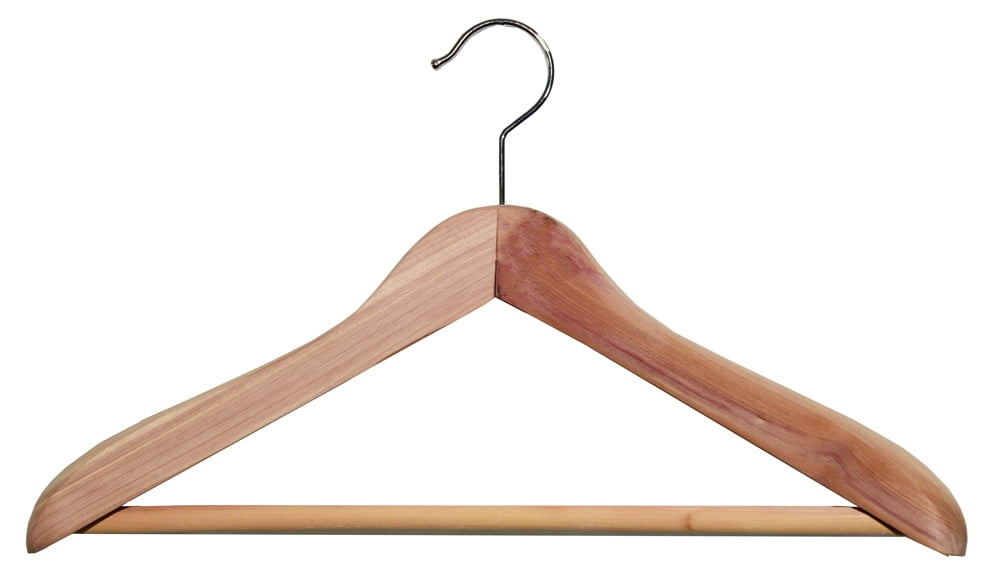 cedar coat hanger