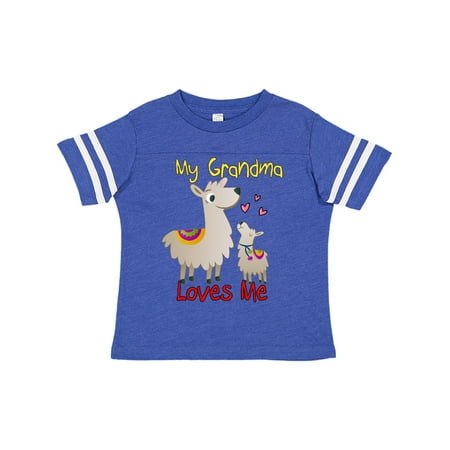

Inktastic My Grandma Loves Me Llama Gift Toddler Boy or Toddler Girl T-Shirt