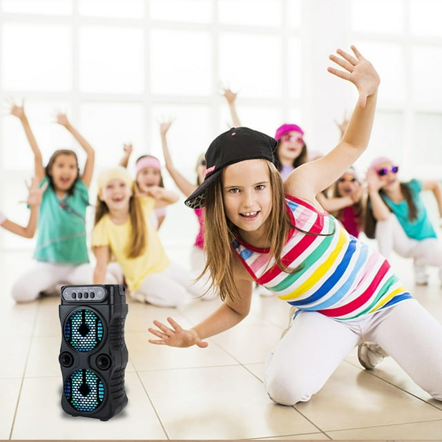 NARABB Haut-Parleur Bluetooth Sans Fil, Haut-Parleur Bluetooth Portable Léger Sans Fil MP3 Lecture de Musique pour Fête Sportive, Carte TF, Câble aux, Clé USB