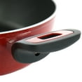 thumbnail image 5 of Oster Claybon 3.8 Quart Nonstick Saute Pan With Lid in Speckled Red, 5 of 5