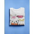 thumbnail image 3 of Chromatic Butterflies I Sweatshirt Women -June Erica Vess Designs, Female Medium, 3 of 4