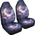 thumbnail image 3 of XYZCANDO Butterfly Moon Car Seat Covers Durable Waterproof Car Front Seat Covers car Front Seats Automotive Interior, Auto Accessories Elastic SUV Van, 3 of 10