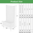 thumbnail image 3 of MAYEERTY 71×35 PVC White Rectangular Planting Box, 3 of 5