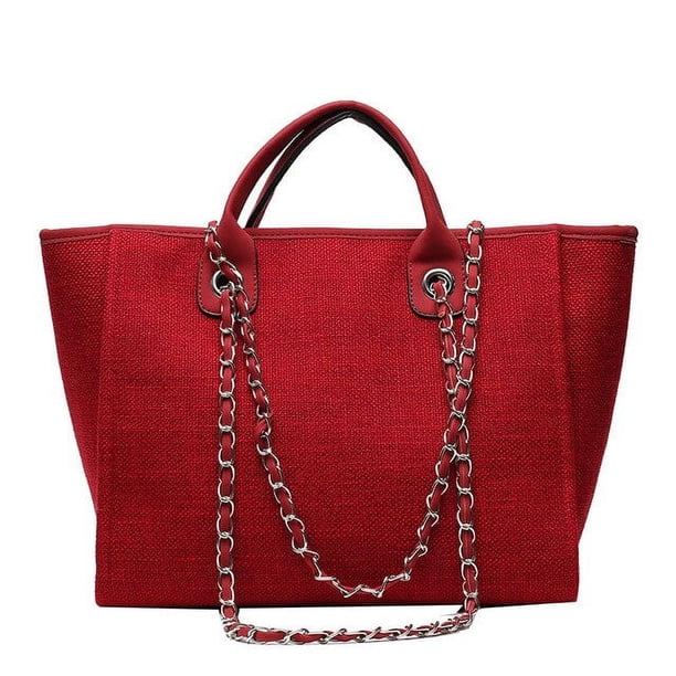 LHSHID New European and American Bucket Bag Womens Large Capacity Shoulder Bags Chain Casual Tote Bag Handbag Shopping bag bolsos
