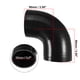 thumbnail image 3 of 1 Juego de manguera de silicona para motor. codo de 90 grados. ID. 89mm. 3.5 ". color negro. para tubería de entrada de Intercooler de coche con 2 uds de abrazaderas, 3 of 6