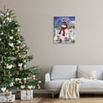 thumbnail image 3 of Stupell Industries Snowman & Forest Animals Holiday Painting Gallery Wrapped Canvas Art Print Wall Art, 24 x 30, 3 of 8