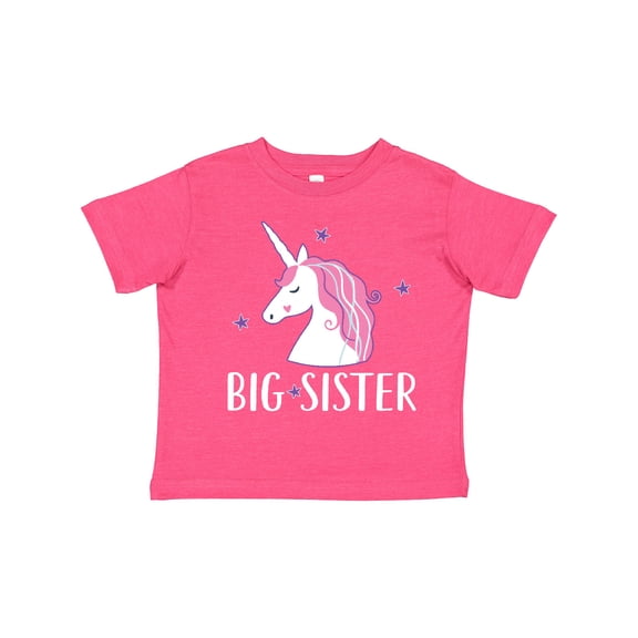 Inktastic Big Sister Unicorn Girls Toddler T-Shirt