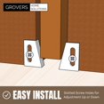 thumbnail image 2 of Guía inferior para puerta corrediza empotrada Grovers Home Solutions, 3 pares, 2 of 6