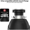 thumbnail image 7 of GAOMON 3/4 HP Garbage Disposal with Air Switch, 4-Stage Grinding, 3500 RPM, Quiet Food Waste Disposer, Stainless Steel & ABS, for Kitchen, Matte Black, 7 of 7