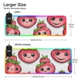 thumbnail image 3 of Cute Cartoon Strawberry Wireless Charging RGB Gaming Mouse Pad Large Keyboard Mat Rubber Base 13 Light Modes, 3 of 6