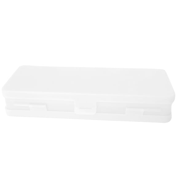 Clearance Under $1 Large Pencil Case InsCrazy Transparent Frosted Stationery Box Storage Pencil Case Double-layer Pencil Case Multifunctional Stationery Plastic Pencil Case