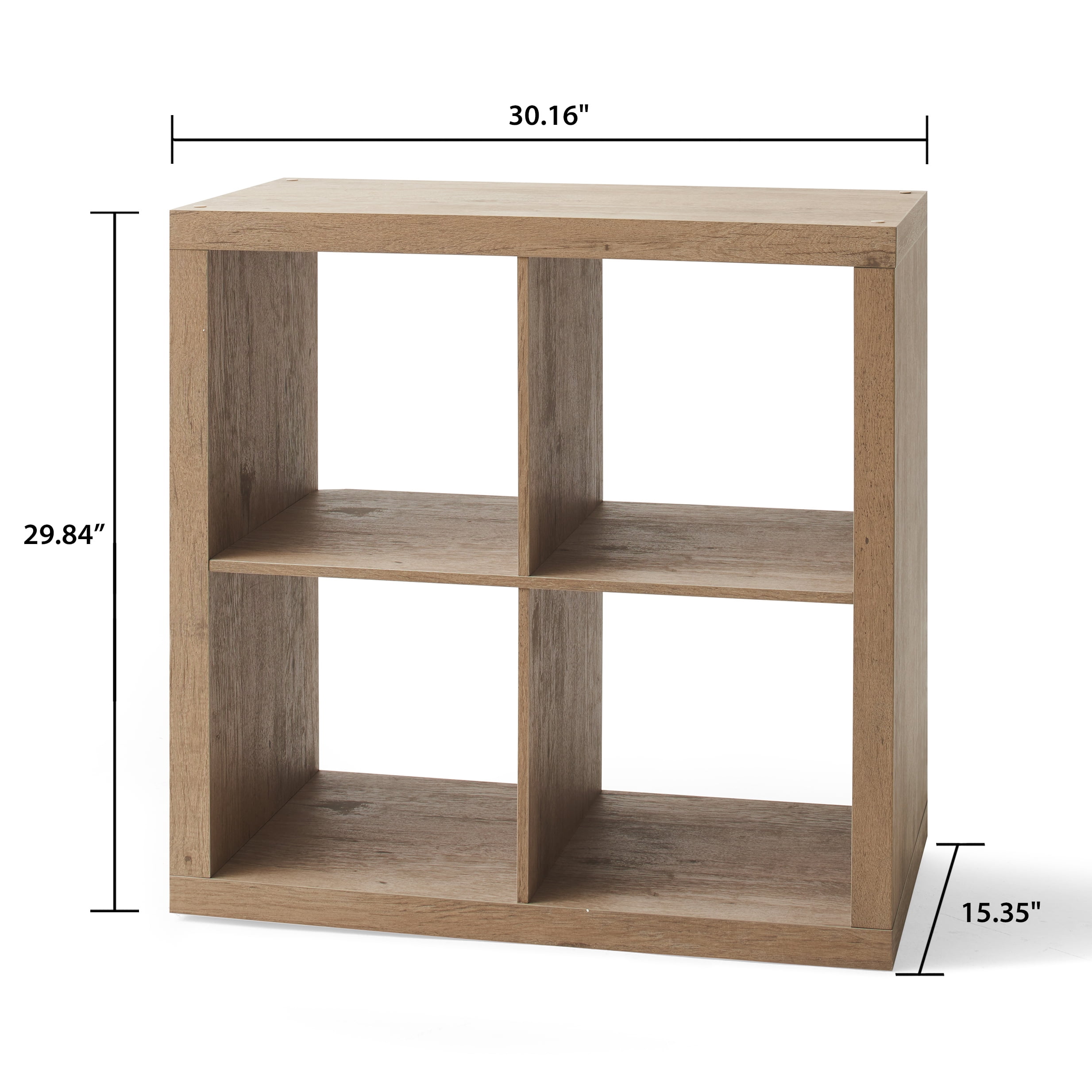 Better Homes Gardens 4 Cube Square Storage Organizer Multiple Finishes Walmart Com Walmart Com
