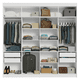 thumbnail image 3 of Ropero Closet Madesa Venus 8 Puertas 216cm Blanco/Negro 3, 3 of 6
