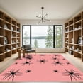 thumbnail image 2 of ODIKA 4'x6' Machine Washable Non-Slip Area Rug, Graphic Pink High Traffic Rug with Pad, Pink, 1037261, 2 of 8