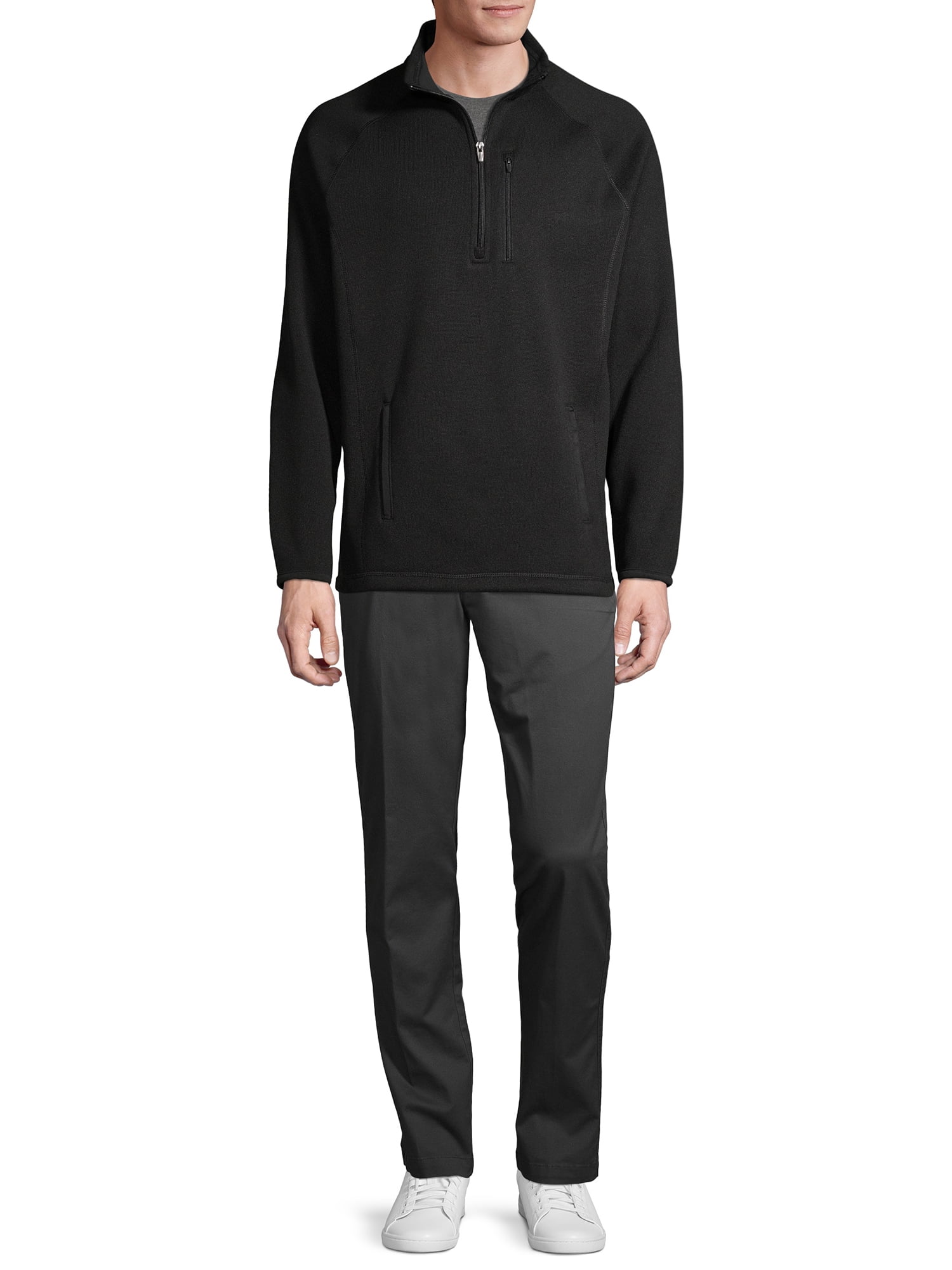 George Men's and Big Men's Half Zip Sweater Fleece, Up to Size 5XL