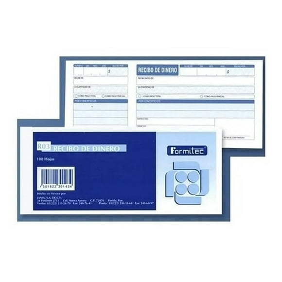 Block De Pagarés Con 100 Hojas AleJaz MX6BV