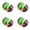 Blue 4PCS, variant on Cat Toy Bell Ball Plastic Jingle Balls for Cats Pounce Rattle Ball Toys for Cat Training Game Interactive Playing Toy 3PCS, Blue 3PCS