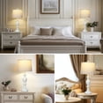 thumbnail image 4 of Lolikit 28" Table Lamp Set of 2 Modern Farmhouse 3-Way Dimmable Touch Lamp Bedside Nightstand Lamps with USB A+C Ports & AC Outlet for Bedroom Living Room, 4 of 6